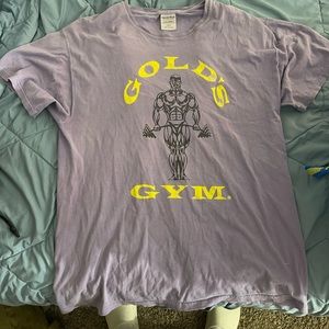 Comfort Wash Purple Gold’s Gym t shirt